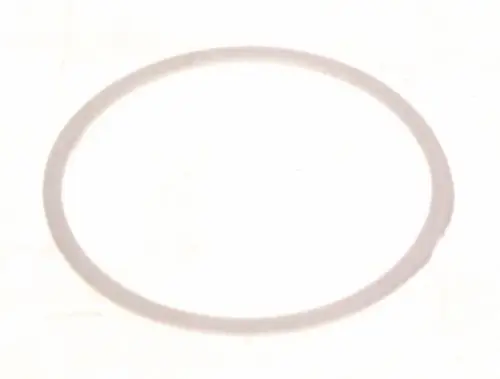 Transparenter Gleitring von Bosch. Rundform mit gleichmäßiger Dicke, geeignet für Dichtungen oder Verbindungen in verschiedenen Anwendungen.